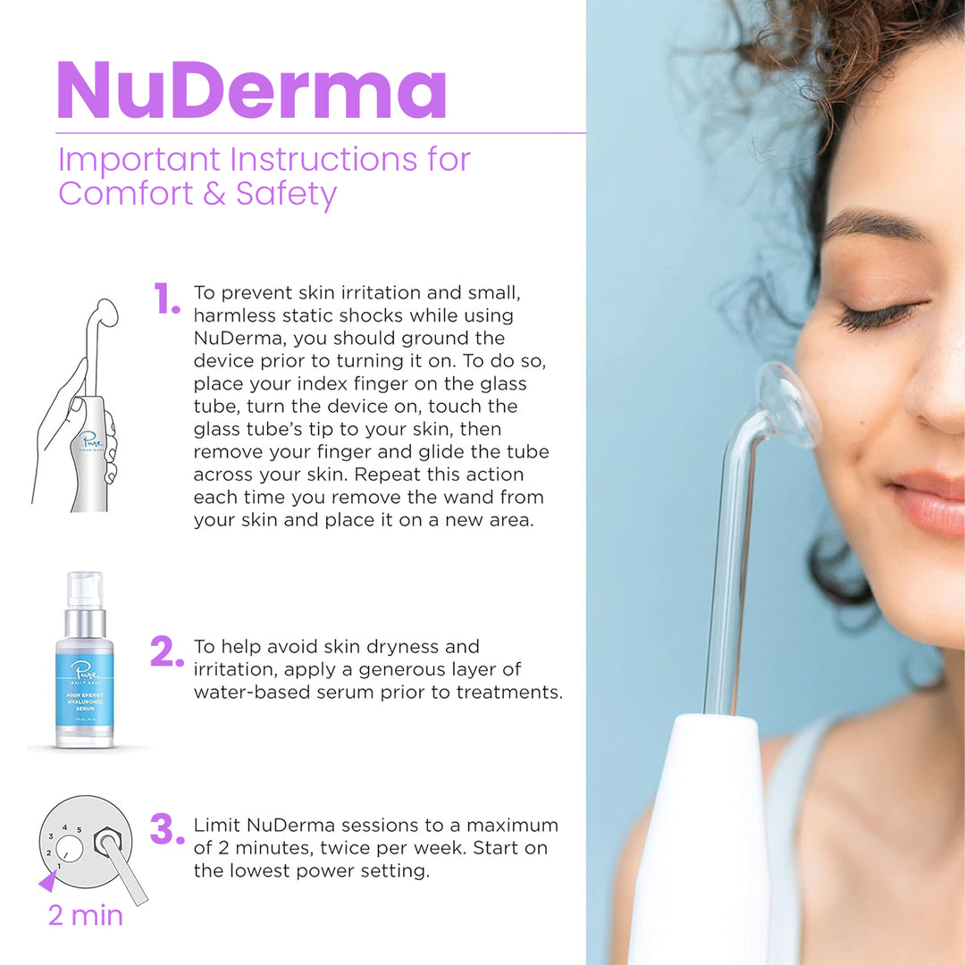 NuDerma Professional High Frequency Wand